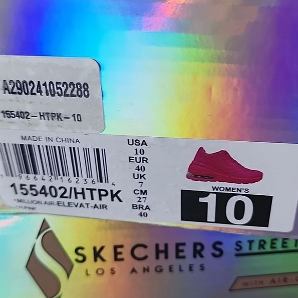 Nearly New Skechers Million Air, Elevat-air in Hot Pink, Size 10 - Picture 6 of 6